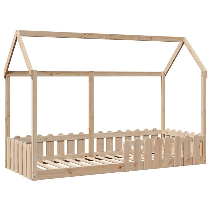 Cadru pat tip casă pentru copii, 80x200 cm, lemn masiv de pin - WALTI WALTI