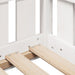 Cadru pat tip casă pentru copii alb 80x200 cm lemn masiv de pin - WALTI WALTI