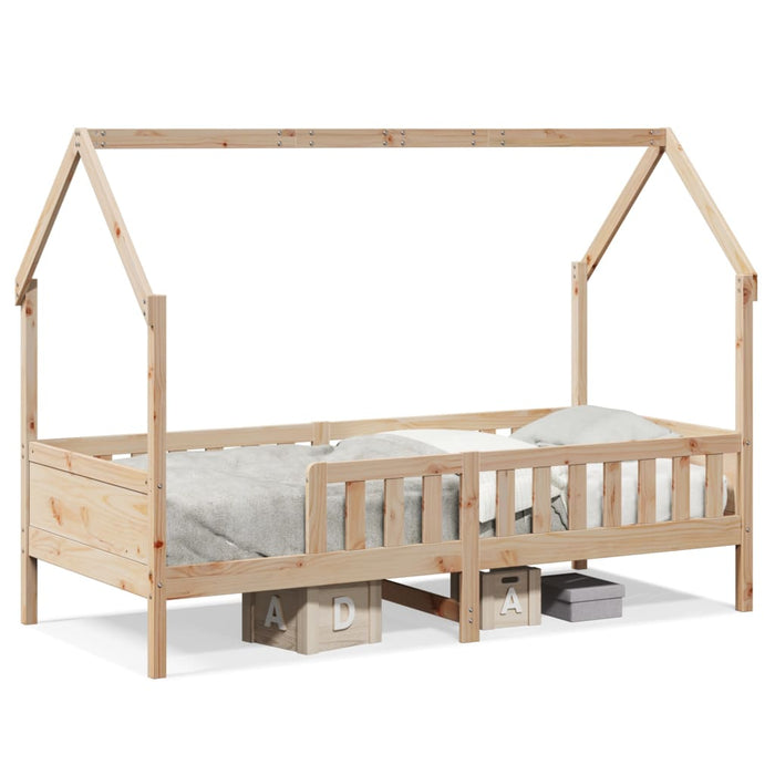 Cadru pat tip casă pentru copii, 80x200 cm, lemn masiv de pin - WALTI WALTI
