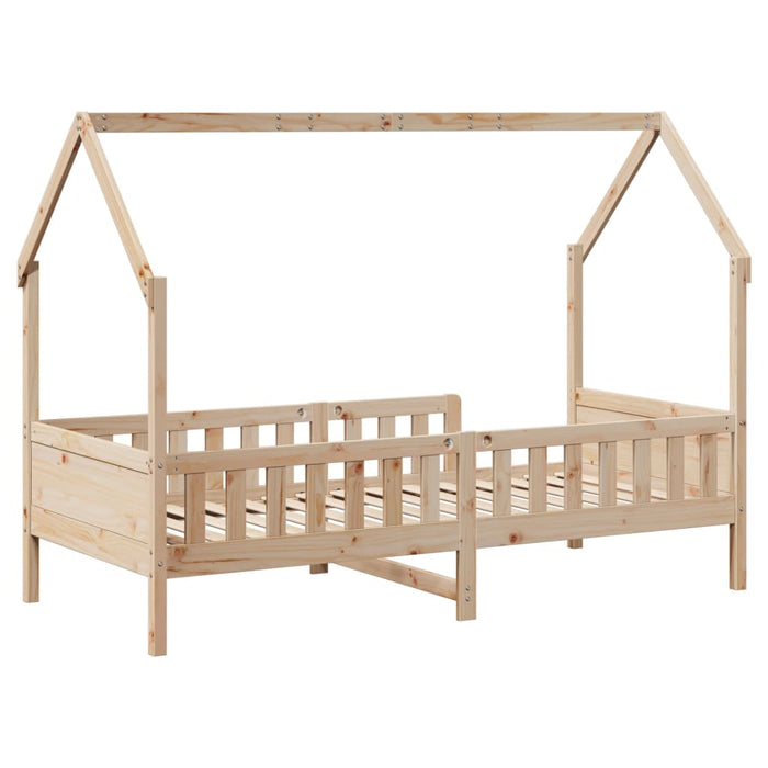 Cadru pat tip casă pentru copii, 80x200 cm, lemn masiv de pin - WALTI WALTI