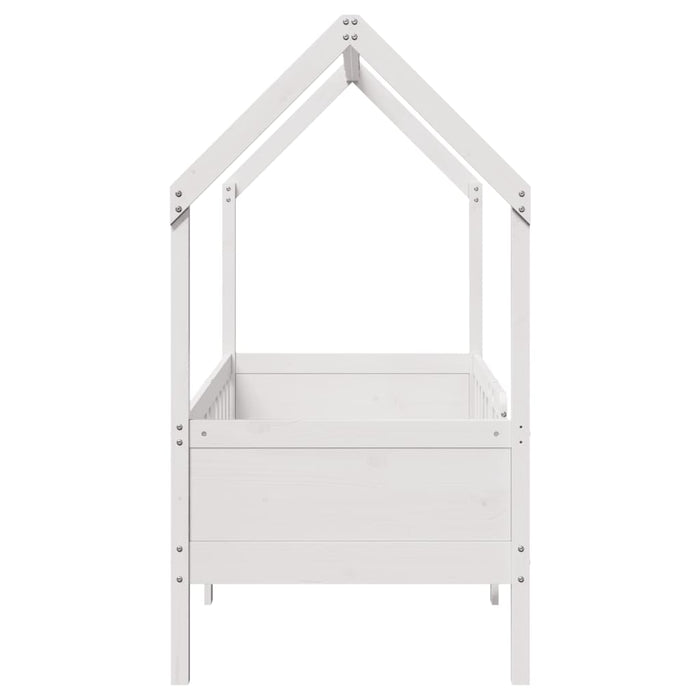 Cadru pat tip casă pentru copii, 80x160 cm, lemn masiv de pin - WALTI WALTI
