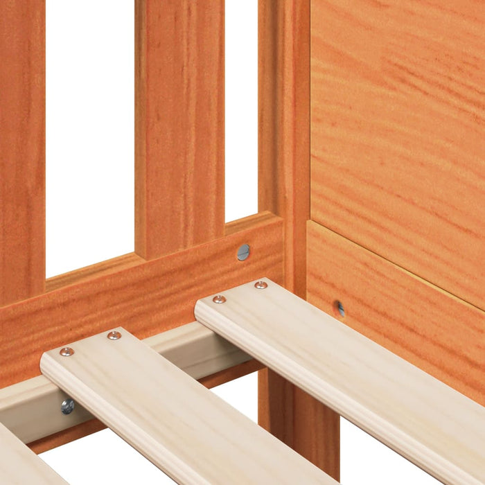 Cadru pat de copii, maro ceruit, 80x160 cm, lemn masiv de pin - WALTI WALTI