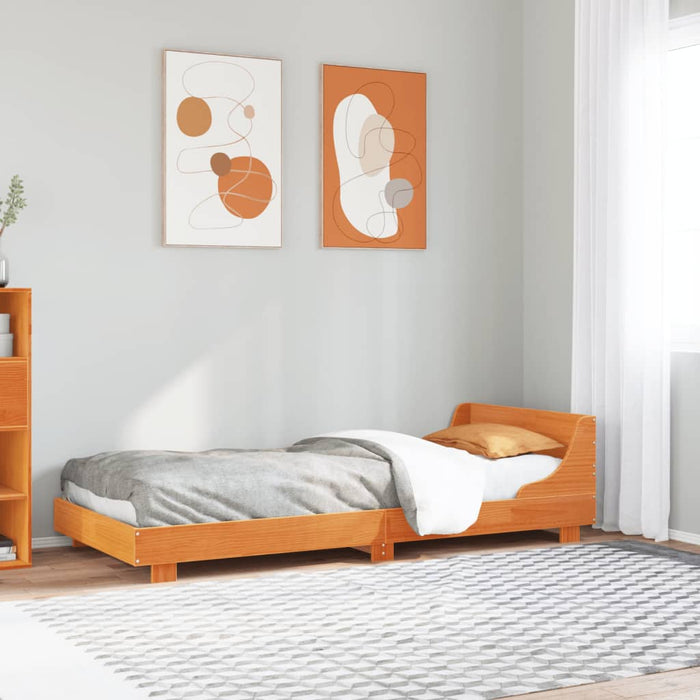 Pat de zi fără saltea, maro ceruit, 90x200 cm, lemn masiv pin - WALTI WALTI