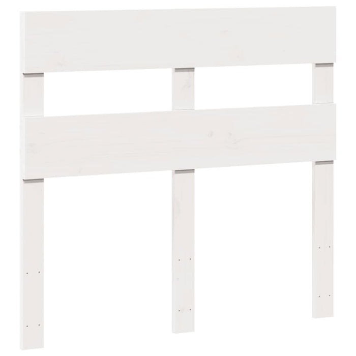 Cadru de pat fără saltea, alb, 75x190 cm, lemn masiv de pin - WALTI WALTI