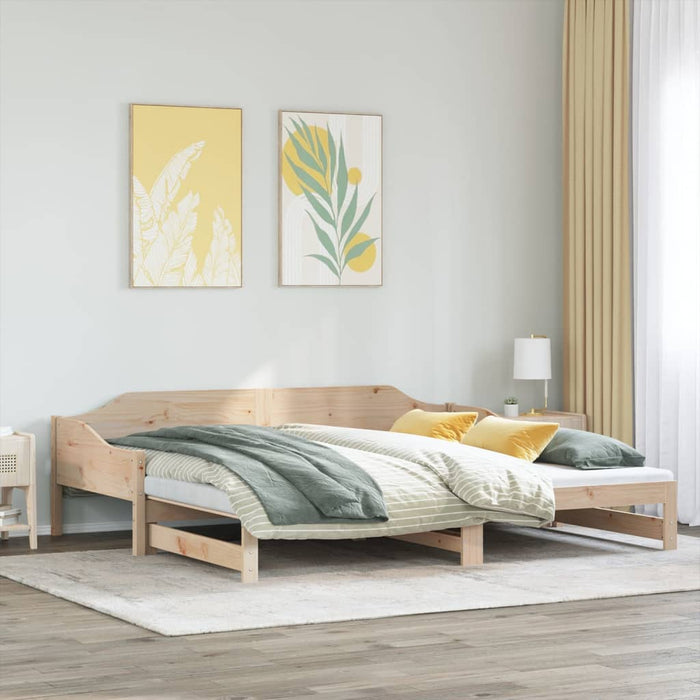 Pat de zi cu extensie, 90x190 cm, lemn masiv de pin - WALTI WALTI