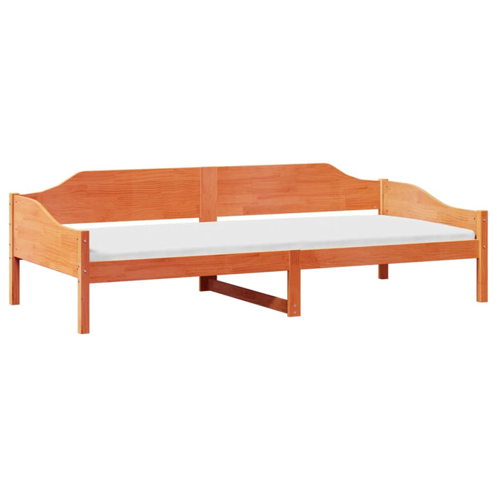 Cadru de pat fără saltea maro ceruit 80x200 cm lemn masiv pin WALTI