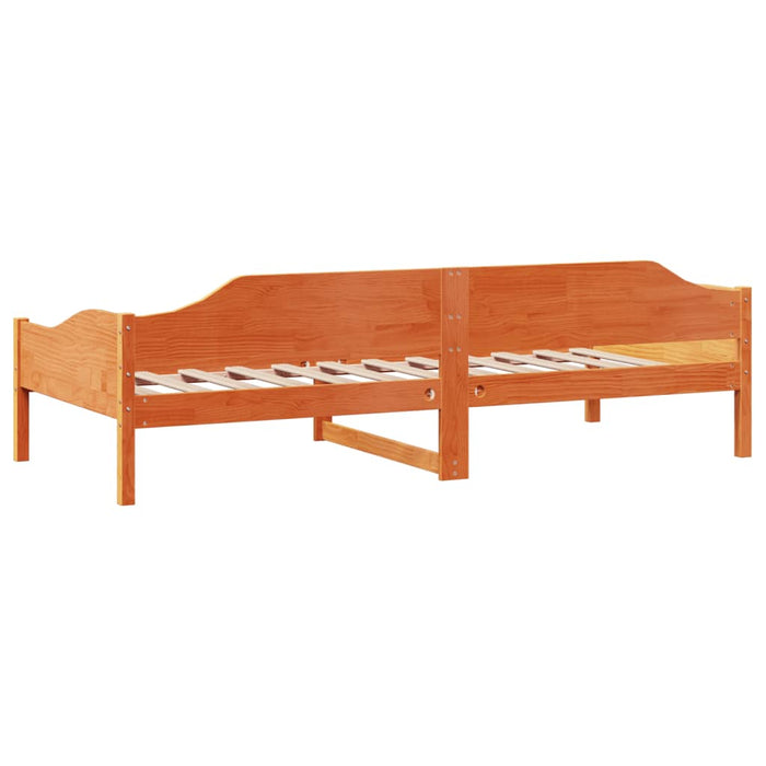 Cadru de pat fără saltea maro ceruit 80x200 cm lemn masiv pin WALTI