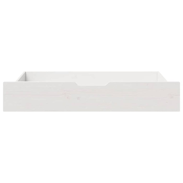 Sertare de pat, 2 buc., 95x55x17 cm, alb, lemn masiv de pin WALTI