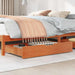 Sertare de pat 2 buc. 95x55x17 cm maro ceruit lemn masiv de pin - WALTI WALTI
