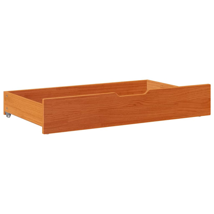 Sertare de pat 2 buc. 95x55x17 cm maro ceruit lemn masiv de pin - WALTI WALTI