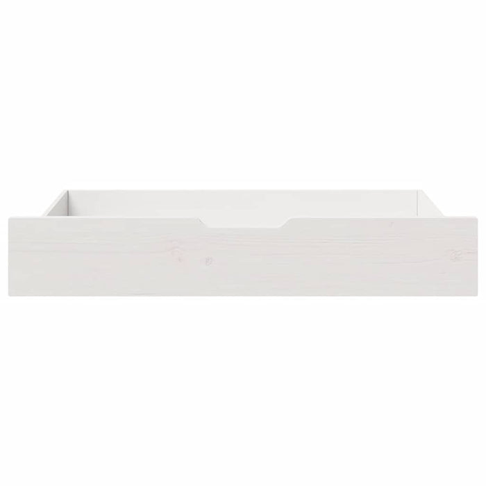 Sertare de pat, 2 buc., 90x55x17 cm, alb, lemn masiv de pin WALTI