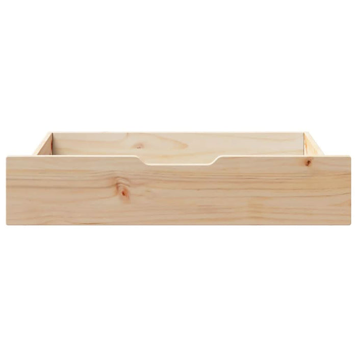 Sertare de pat cu roți, 2 buc., 85x55x16 cm, lemn masiv de pin - WALTI WALTI
