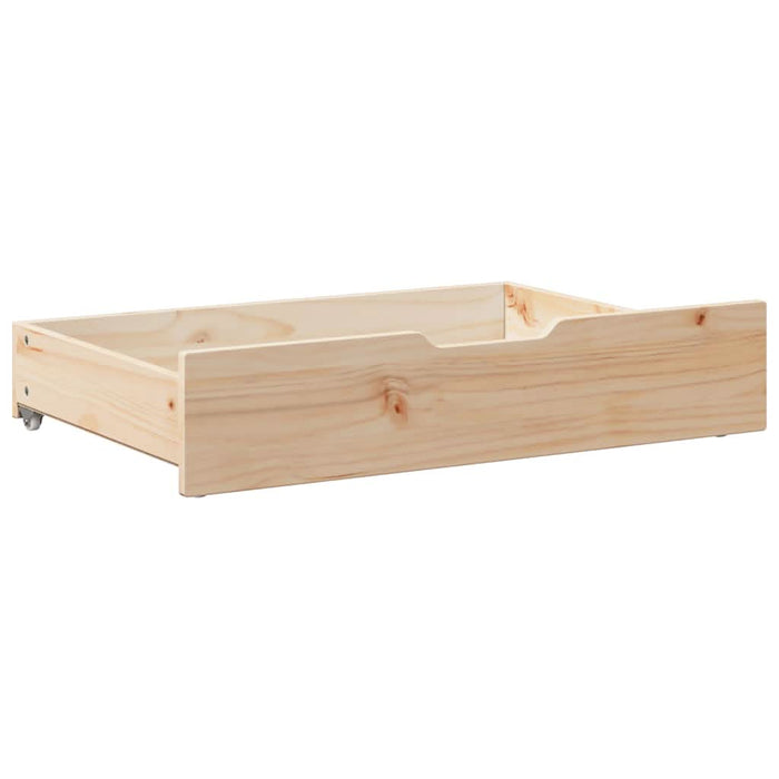 Sertare de pat cu roți, 2 buc., 85x55x16 cm, lemn masiv de pin - WALTI WALTI