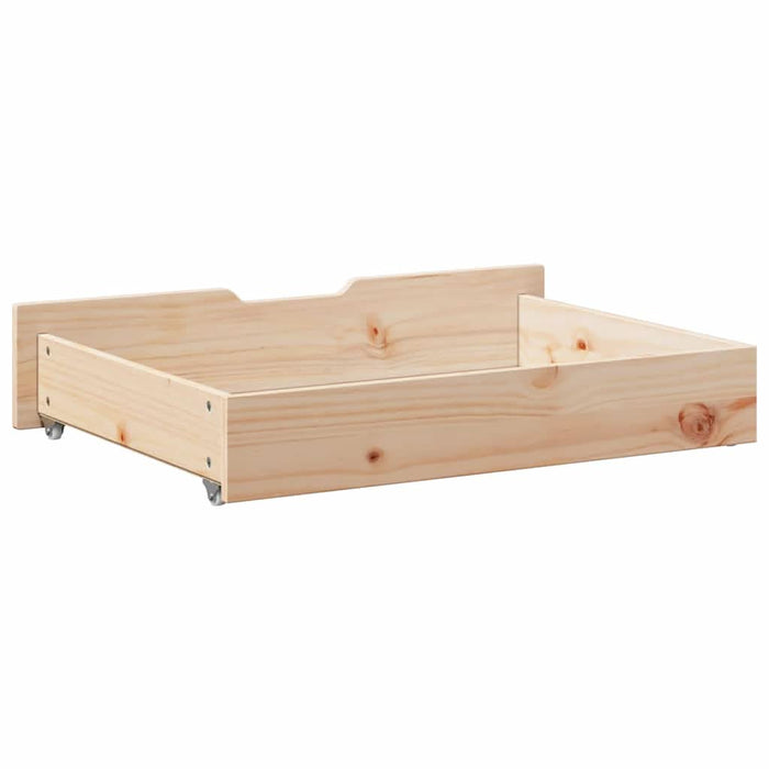 Sertare de pat cu roți, 2 buc., 85x55x16 cm, lemn masiv de pin - WALTI WALTI