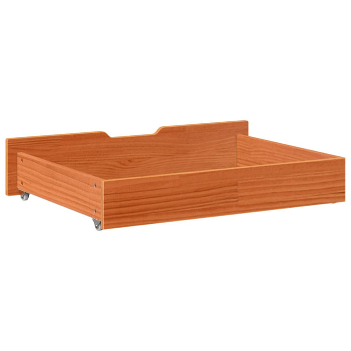 Sertare de pat 2 buc. 85x55x17 cm maro ceruit lemn masiv de pin WALTI