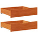 Sertare de pat 2 buc. 65x55x17 cm maro ceruit lemn masiv de pin - WALTI WALTI