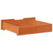 Sertare de pat 2 buc. 65x55x17 cm maro ceruit lemn masiv de pin - WALTI WALTI