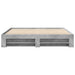 Cadru de pat, gri beton, 200x200 cm, lemn prelucrat - WALTI WALTI