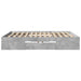 Cadru de pat, gri beton, 200x200 cm, lemn prelucrat - WALTI WALTI