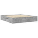 Cadru de pat, gri beton, 200x200 cm, lemn prelucrat - WALTI WALTI