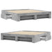 Cadru de pat, gri beton, 200x200 cm, lemn prelucrat - WALTI WALTI