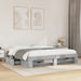 Cadru de pat, gri beton, 200x200 cm, lemn prelucrat - WALTI WALTI