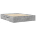 Cadru de pat fără saltea Gri beton 160x200cm Lemn prelucrat - WALTI WALTI
