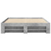 Cadru de pat, gri beton, 150x200 cm, lemn prelucrat - WALTI WALTI