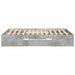 Cadru de pat, gri beton, 140x200 cm, lemn prelucrat - WALTI WALTI