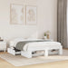 Cadru de pat, alb, 140x190 cm, lemn prelucrat - WALTI WALTI
