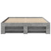 Cadru de pat, gri beton, 140x190 cm, lemn prelucrat - WALTI WALTI