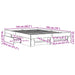 Cadru de pat, gri beton, 140x190 cm, lemn prelucrat - WALTI WALTI