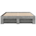 Cadru de pat, gri beton, 135x190 cm, lemn prelucrat - WALTI WALTI
