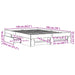 Cadru de pat, gri beton, 135x190 cm, lemn prelucrat - WALTI WALTI