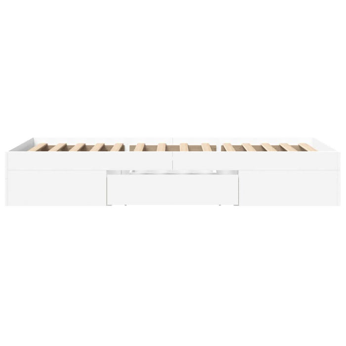 Cadru de pat, alb, 75x190 cm, lemn prelucrat - WALTI WALTI