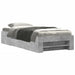 Cadru de pat, gri beton, 75x190 cm, lemn prelucrat - WALTI WALTI
