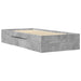Cadru de pat, gri beton, 75x190 cm, lemn prelucrat - WALTI WALTI
