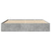 Cadru de pat, gri beton, 200x200 cm, lemn prelucrat - WALTI WALTI