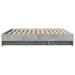 Cadru de pat, gri beton, 200x200 cm, lemn prelucrat - WALTI WALTI