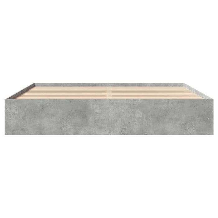 Cadru de pat fără saltea Gri Beton 180x200cm Lemn prelucrat - WALTI WALTI