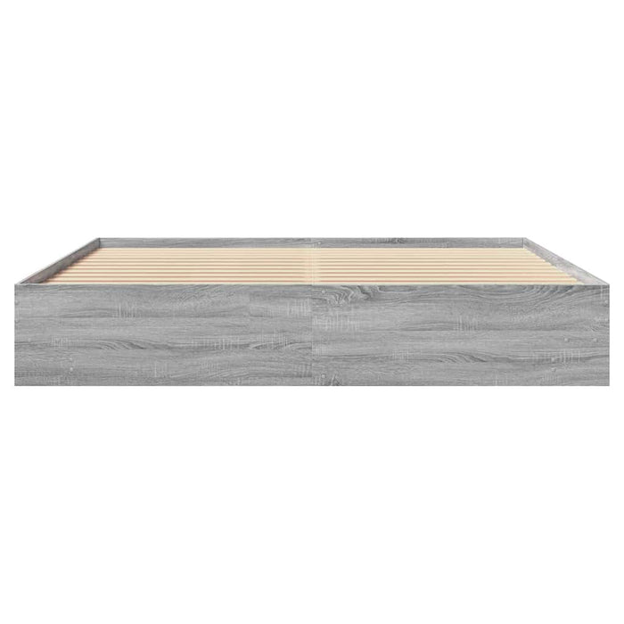 Cadru de pat fără saltea Gri Sonoma 180x200cm Lemn prelucrat - WALTI WALTI