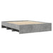 Cadru de pat fără saltea Gri beton 160x200cm Lemn prelucrat - WALTI WALTI