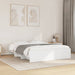 Cadru de pat, alb, 150x200 cm, lemn prelucrat - WALTI WALTI