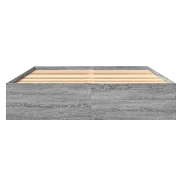 Cadru de pat, gri sonoma, 150x200 cm, lemn prelucrat - WALTI WALTI
