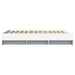 Cadru de pat, alb, 120x200 cm, lemn prelucrat - WALTI WALTI