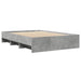 Cadru de pat, gri beton, 120x200 cm, lemn prelucrat - WALTI WALTI