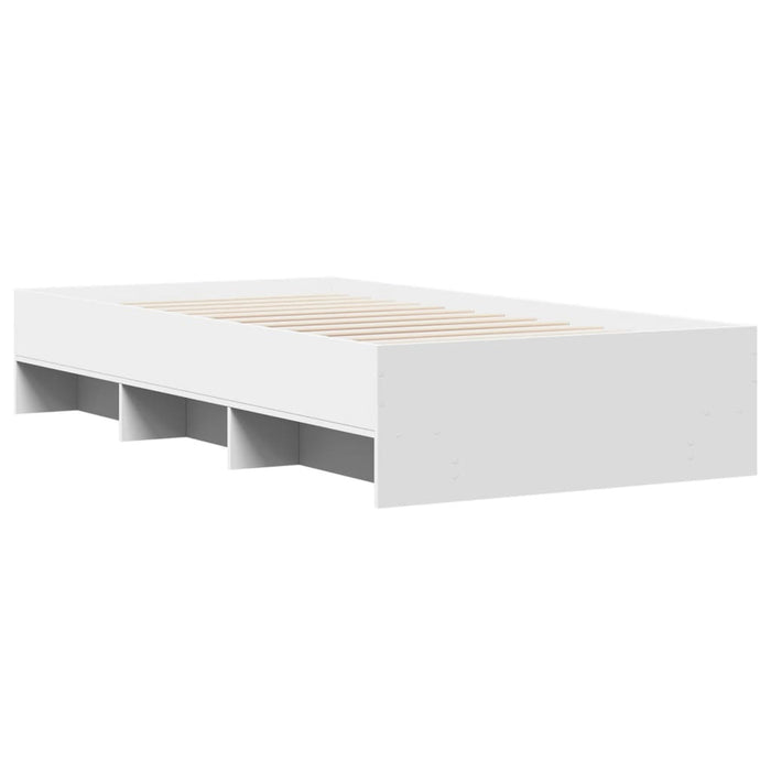 Cadru de pat, alb, 100x200 cm, lemn prelucrat - WALTI WALTI
