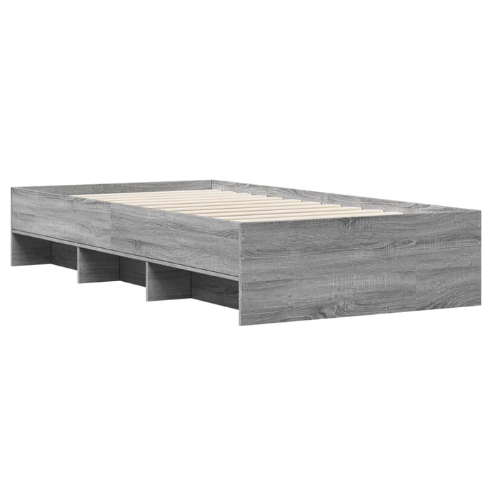 Cadru de pat, gri sonoma, 100x200 cm, lemn prelucrat - WALTI WALTI