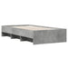Cadru de pat, gri beton, 90x200 cm, lemn prelucrat - WALTI WALTI