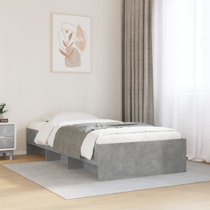 Cadru de pat, gri sonoma, 90x200 cm, lemn prelucrat - WALTI WALTI